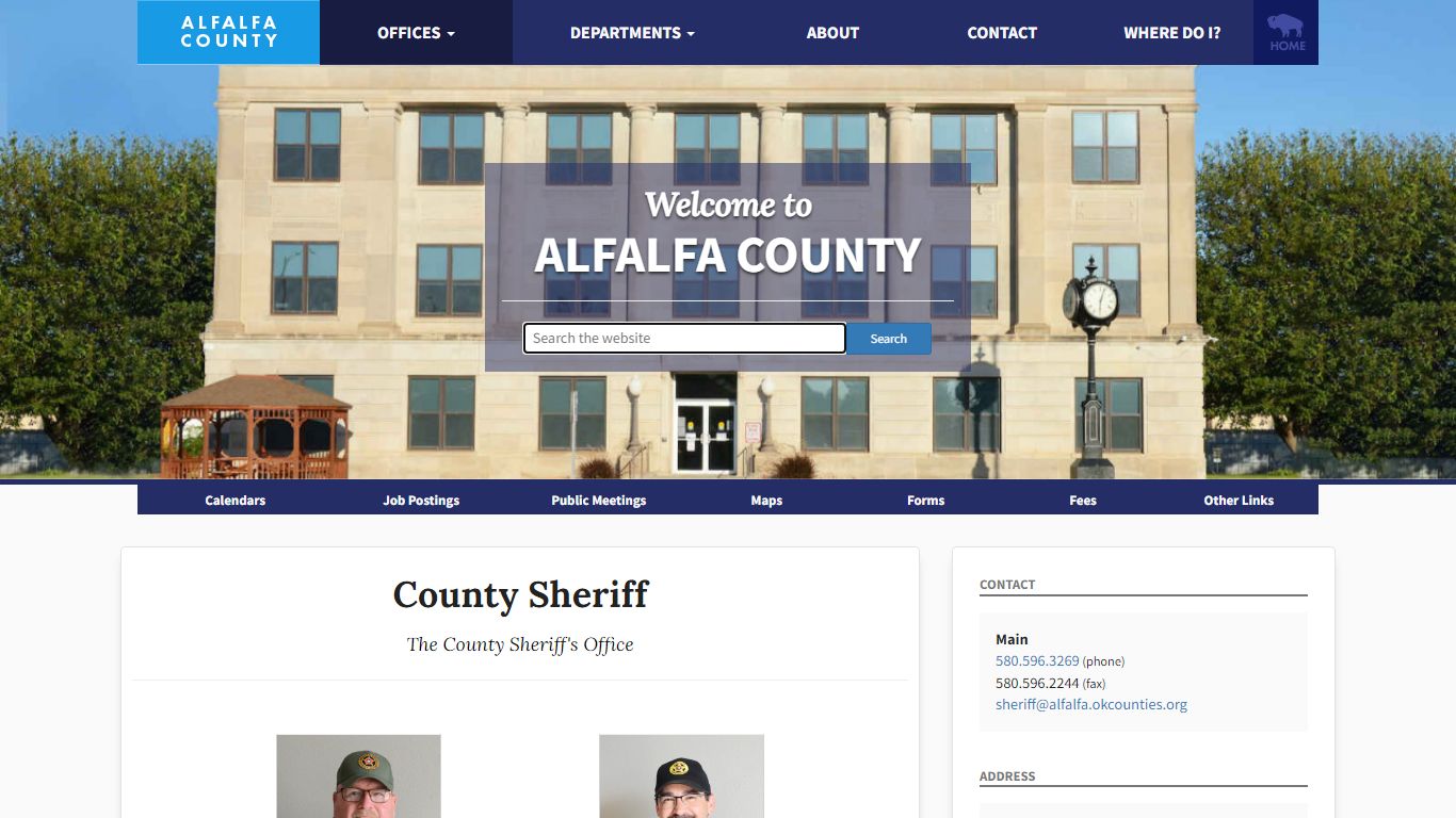 County Sheriff - Alfalfa County - OKCounties